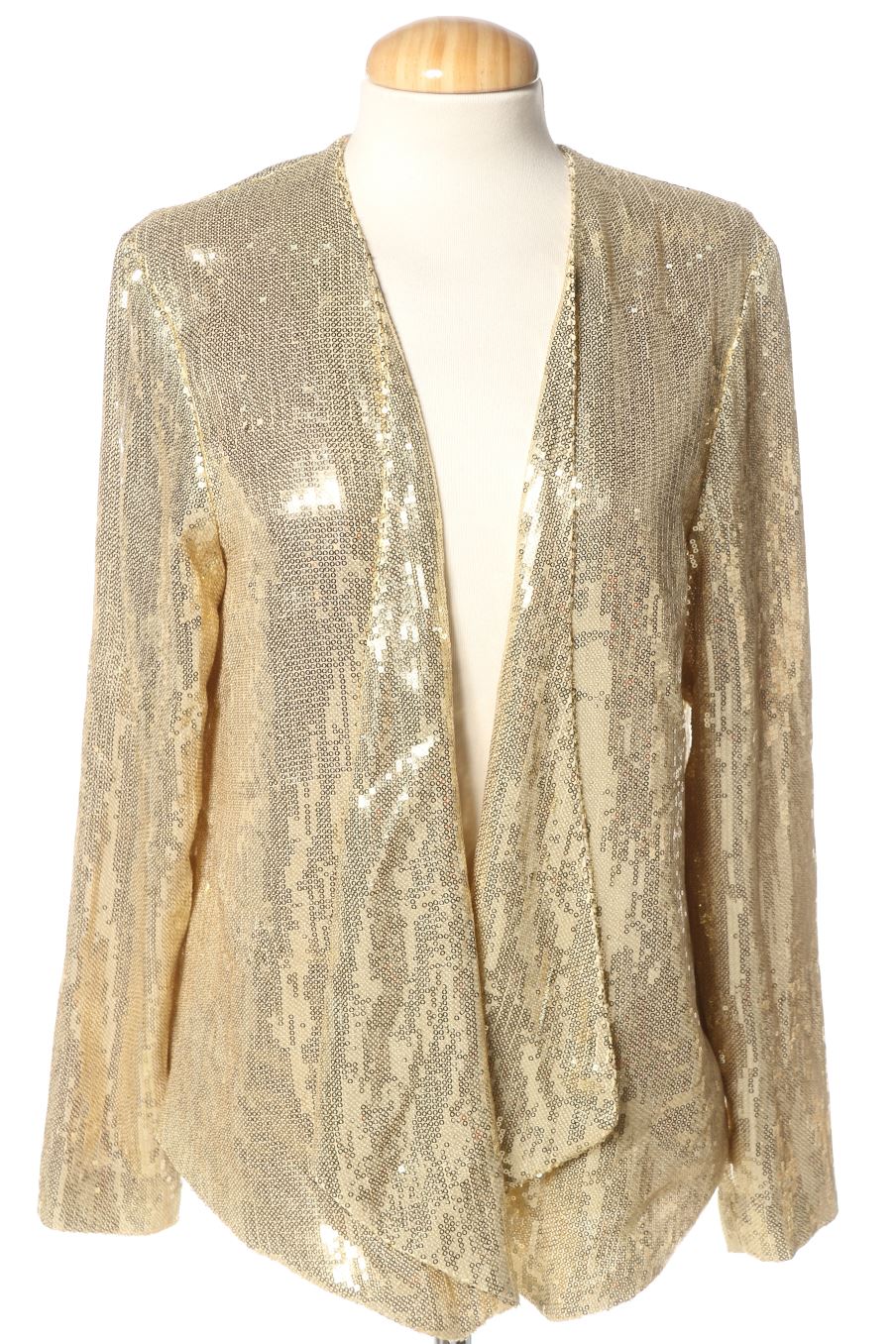 Blazer H&M de la taille S, de couleur doré