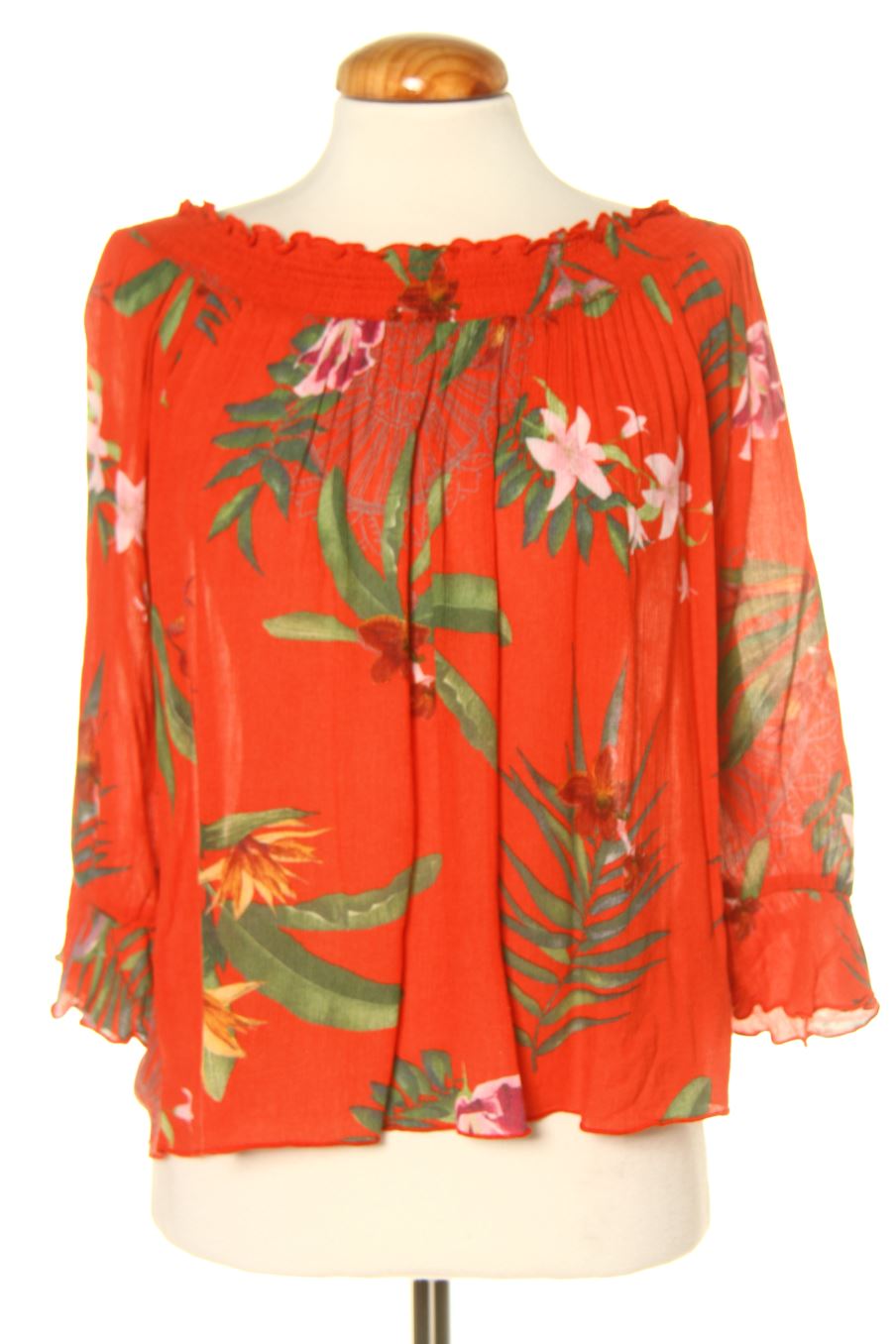 Blouse à manches longues Desigual de la taille XS, de couleur fleurs