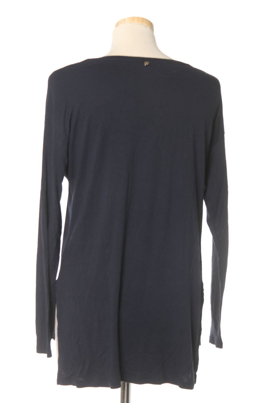 Blusa de manga larga de Benetton de la talla S, de color azul marino