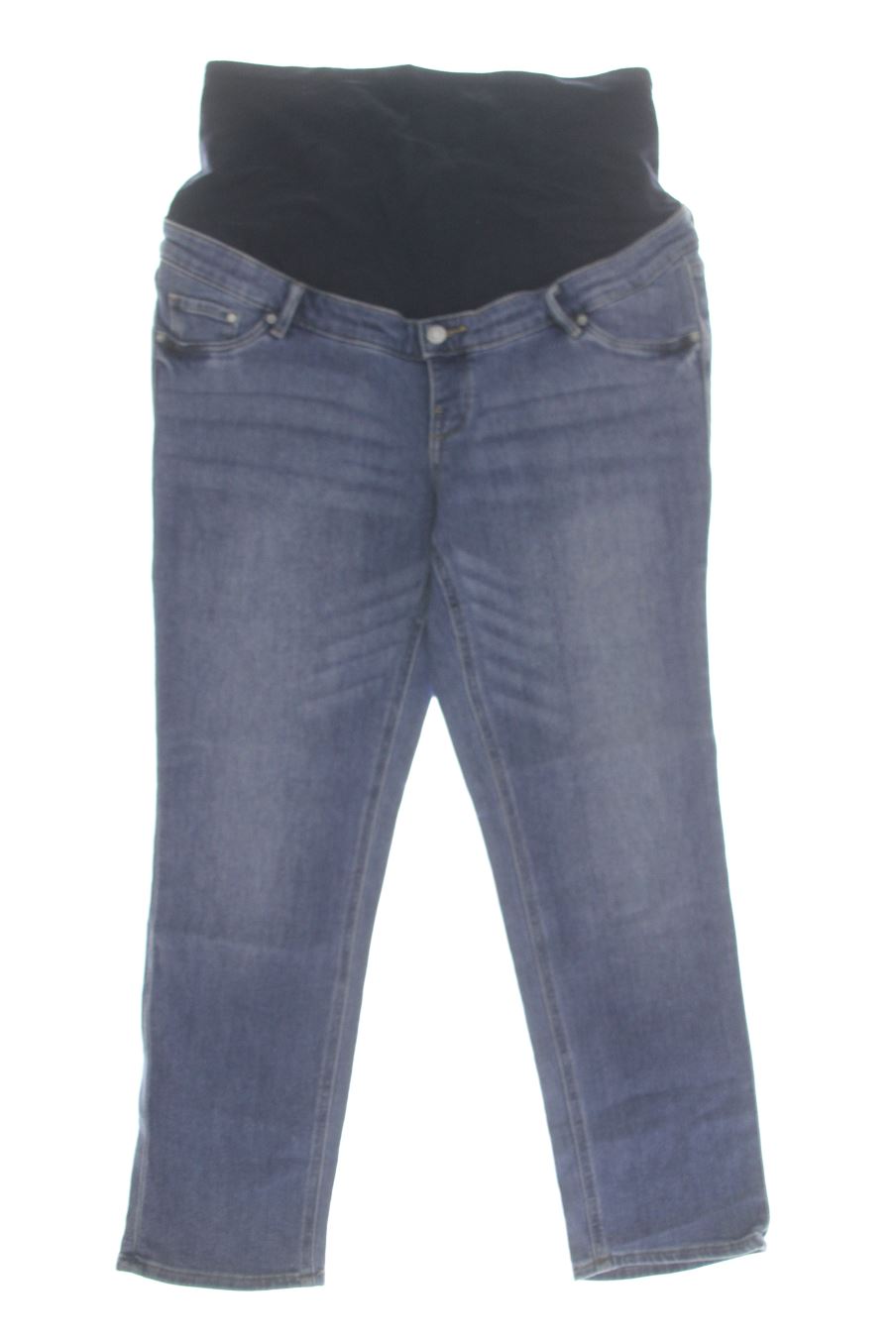 Jeans H&M Premama de la taille L, de couleur bleu de denim de femmes enceintes