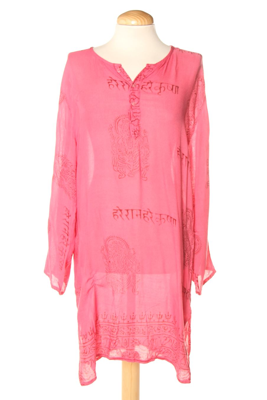 Langärmelige Bluse von natura Größe M, Farbe Aufdruck, für