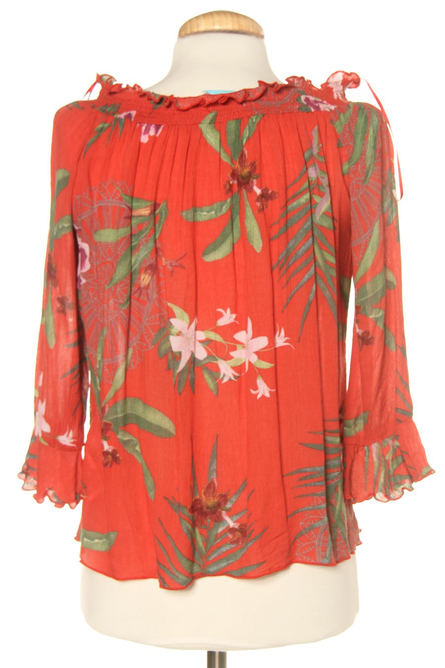 Blusa de manga larga de Desigual de la talla XS, de color flores