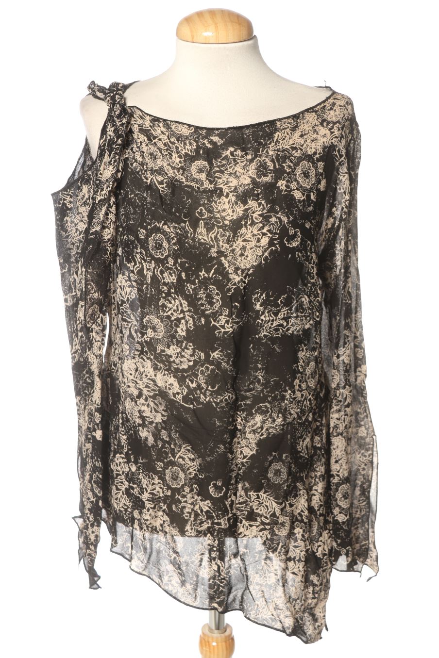 Blusa a maniche lunghe de Saks woman de la talla L, de color stampato