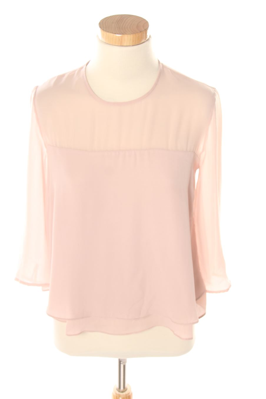 Blouse à manches longues Bershka de la taille S, de couleur rose