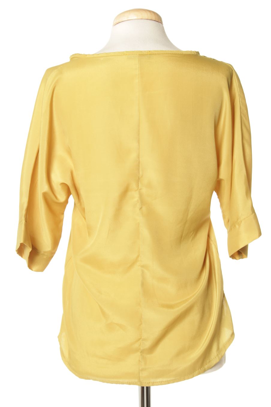 Blusa de manga corta de O'clock de la talla S, de color mostaza