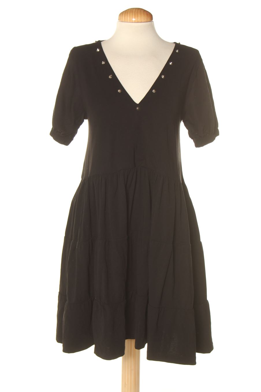 Robe casual Aire retro de la taille XS, de couleur noir