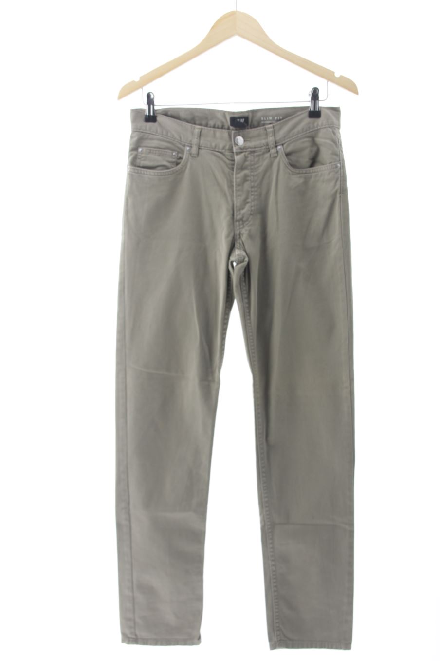 Jeans H&M de la taille 38, de couleur vert de denim