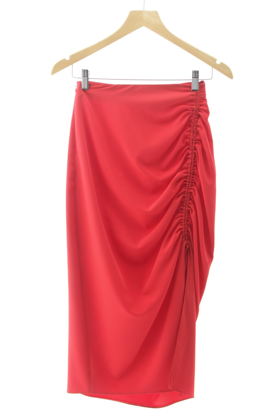 Aufwändiger Rock von Zara Größe XS, Farbe Rot, für