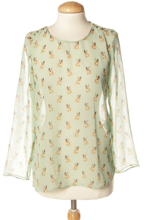 Blusa a maniche lunghe