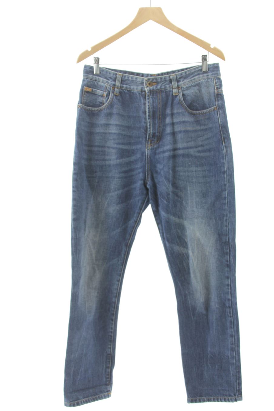 Vaquero de Zara de la talla 42, de color azul