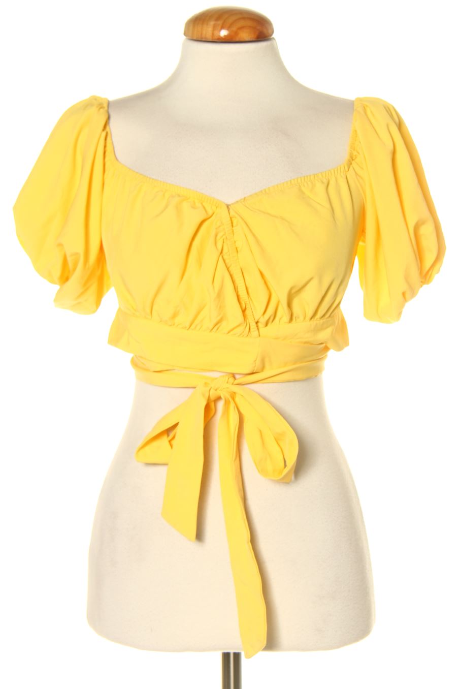 Kurzärmelige Bluse von PERCENTIL Größe 36, Farbe Gelb, für