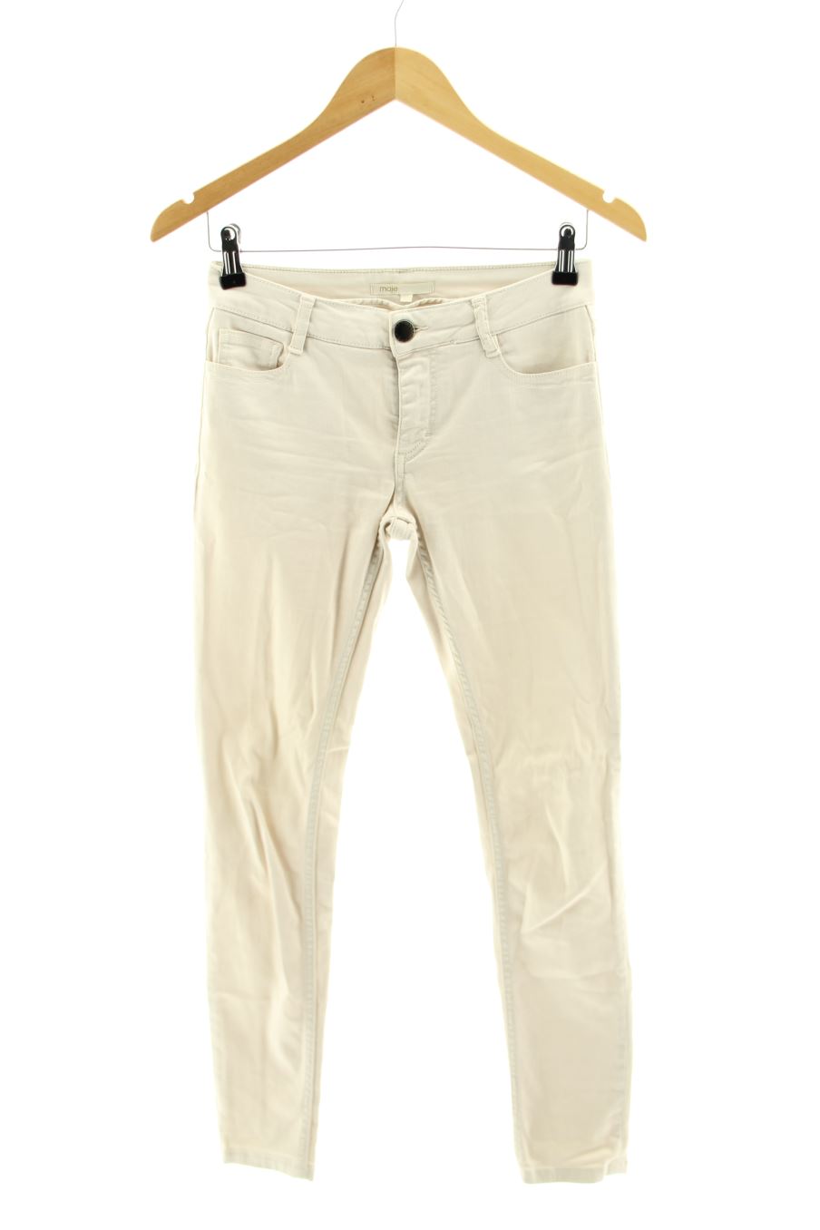 Vaqueros de Maje de la talla 36, de color blanco de ropa vaquera