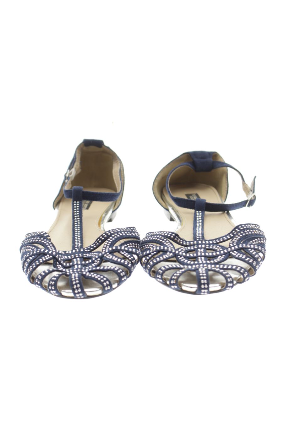 Sandalias planas de THE FAME MONSTER de la talla 39, de color azul marino de