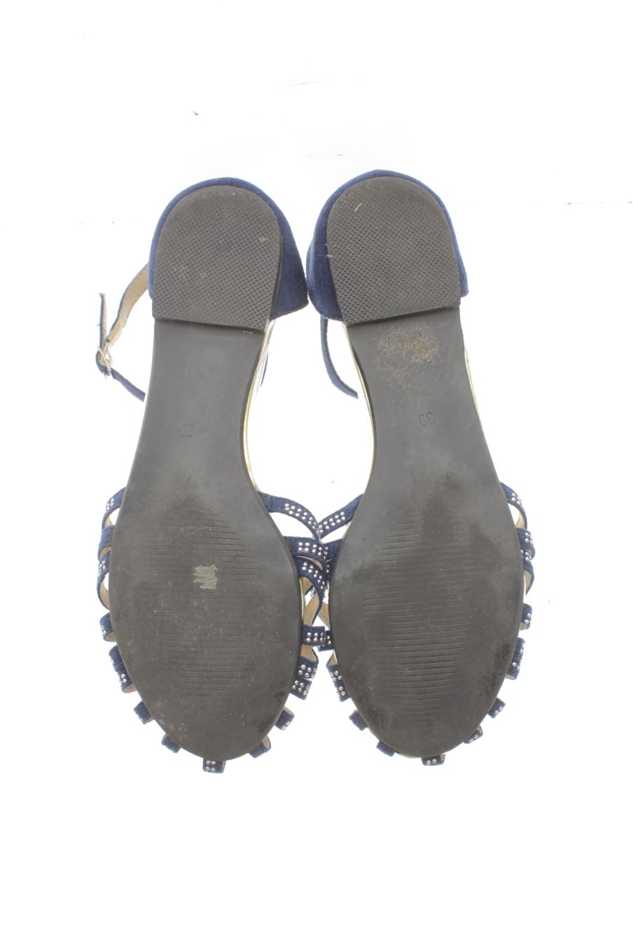 Sandalias planas de THE FAME MONSTER de la talla 39, de color azul marino de