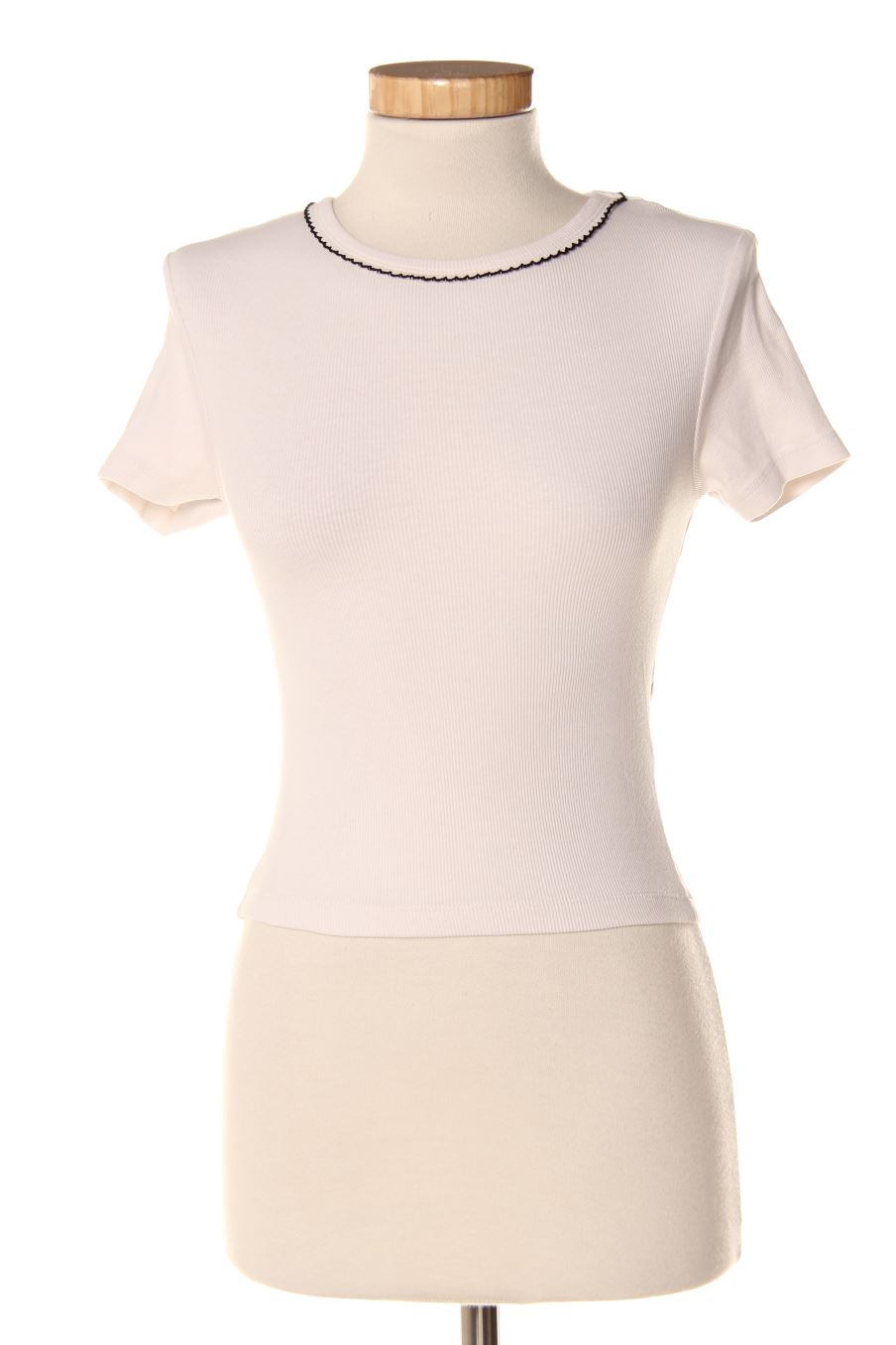 Camiseta de Zara de la talla S, de color blanco