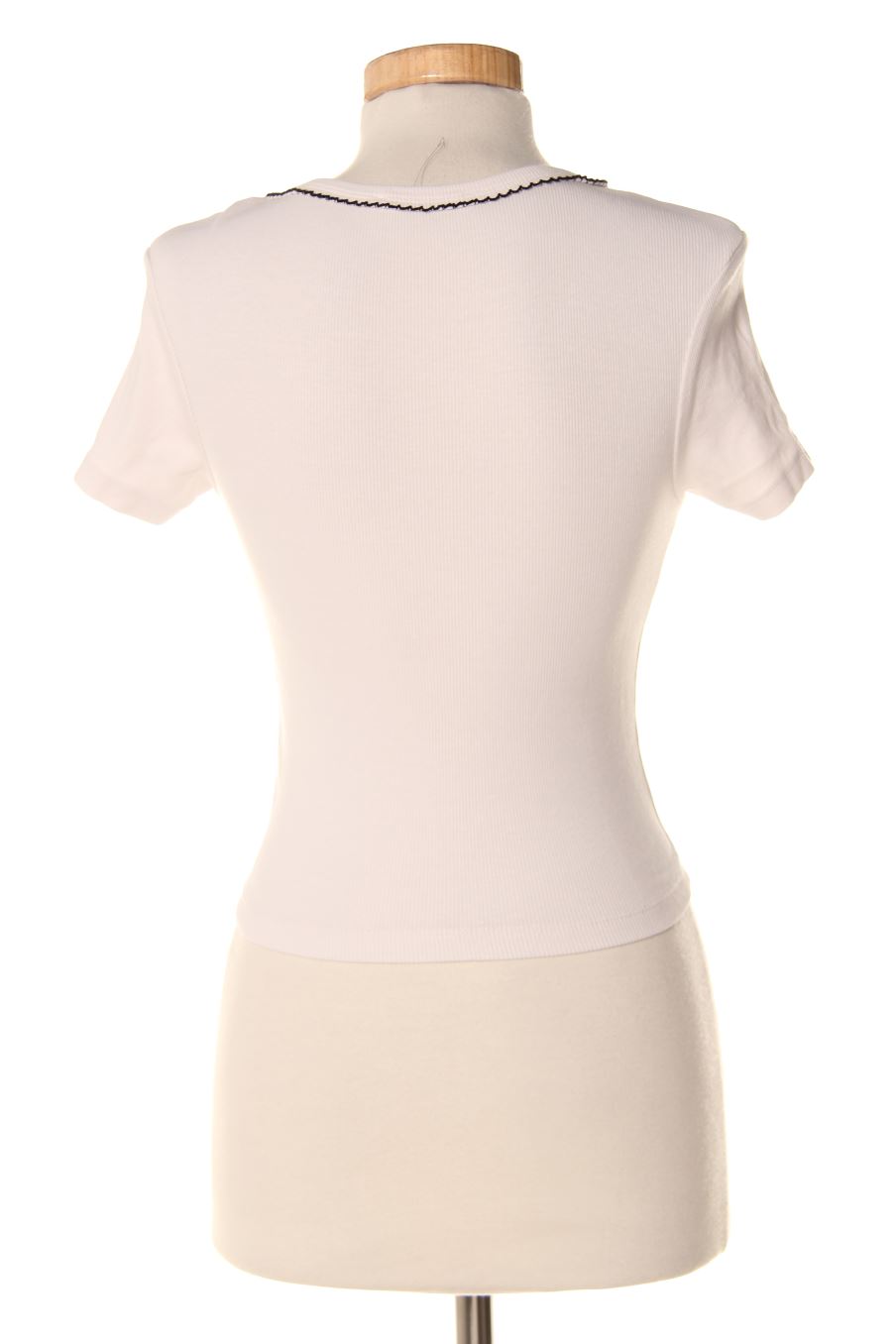 Camiseta de Zara de la talla S, de color blanco