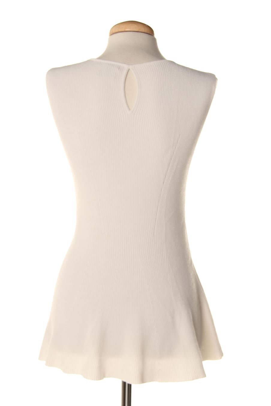 Top de Massimo Dutti de la talla L, de color blanco