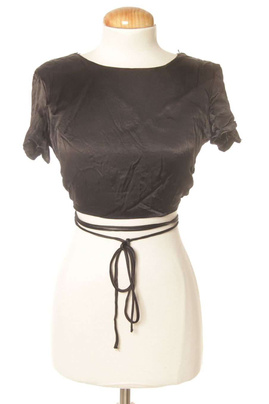 Top de Zara de la talla XS, de color negro