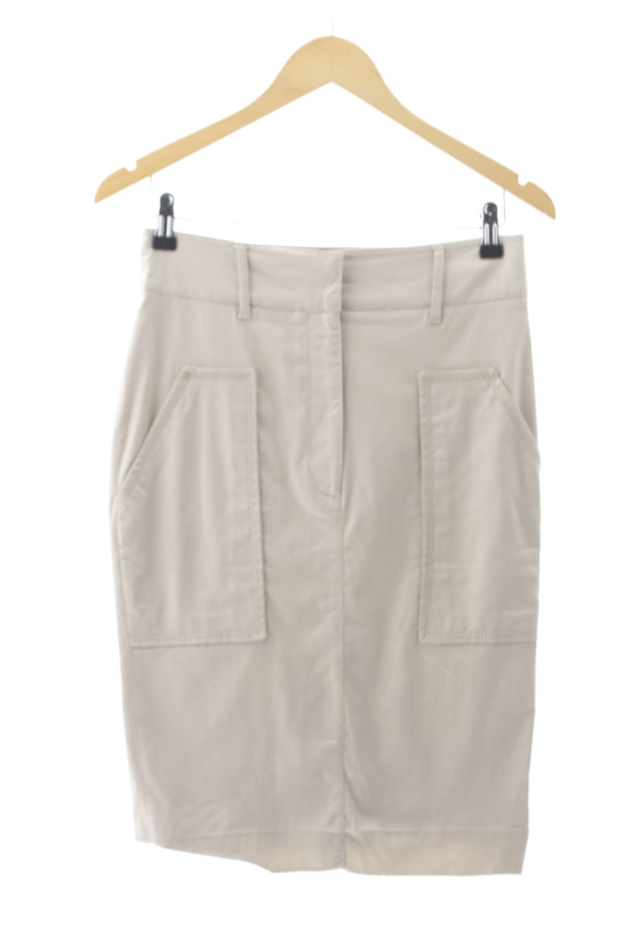 Falda de Zara de la talla S, de color beige