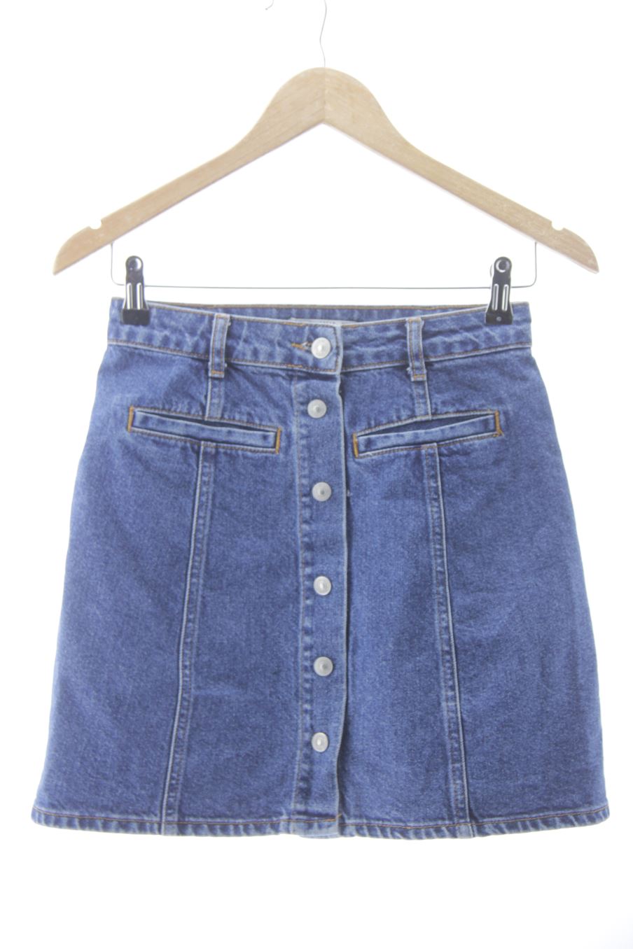 Jupe Pull & Bear de la taille S, de couleur bleu de denim