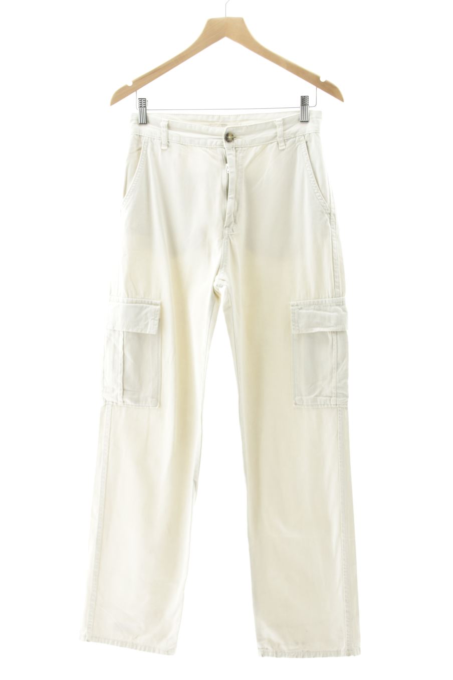 Jeans Stradivarius de la taille 40, de couleur blanc de denim