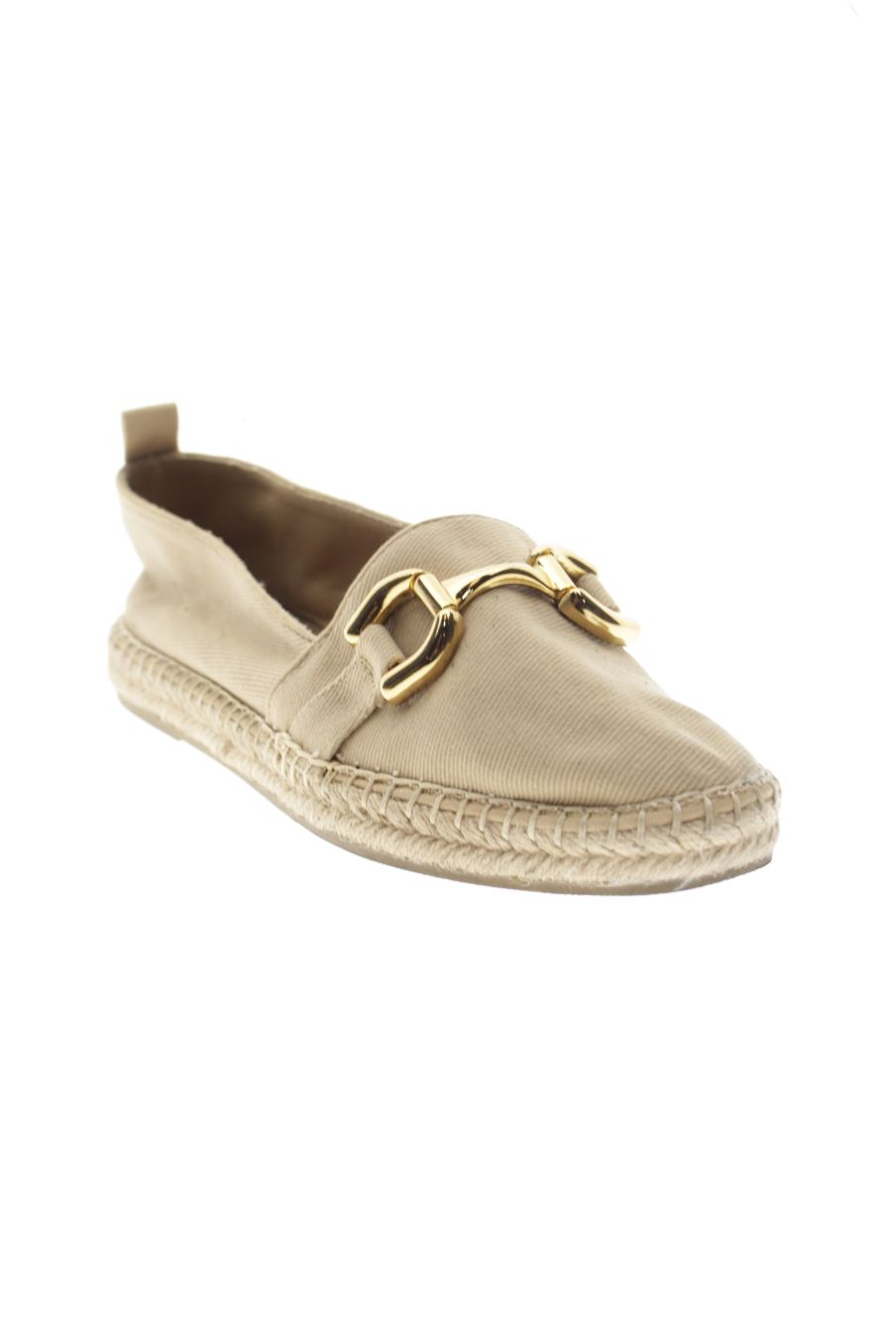 Zapatos planos de Zara de la talla 40, de color beige de