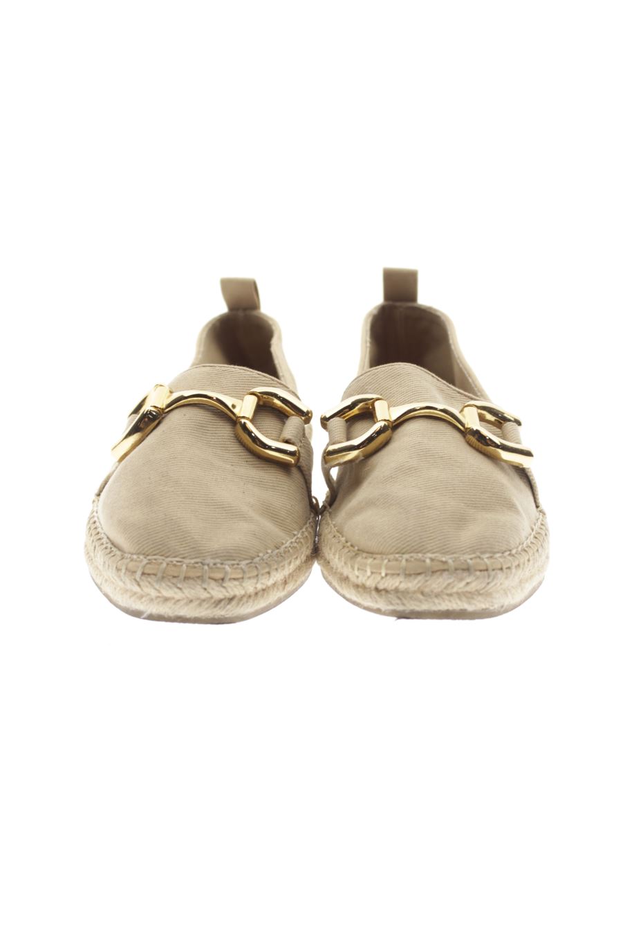 Zapatos planos de Zara de la talla 40, de color beige de