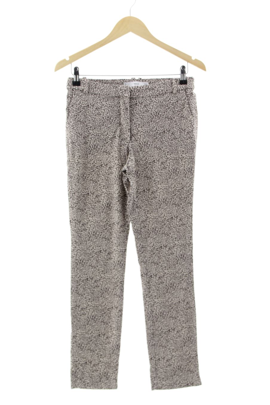 Pantalón de Mango de la talla 38, de color animal print