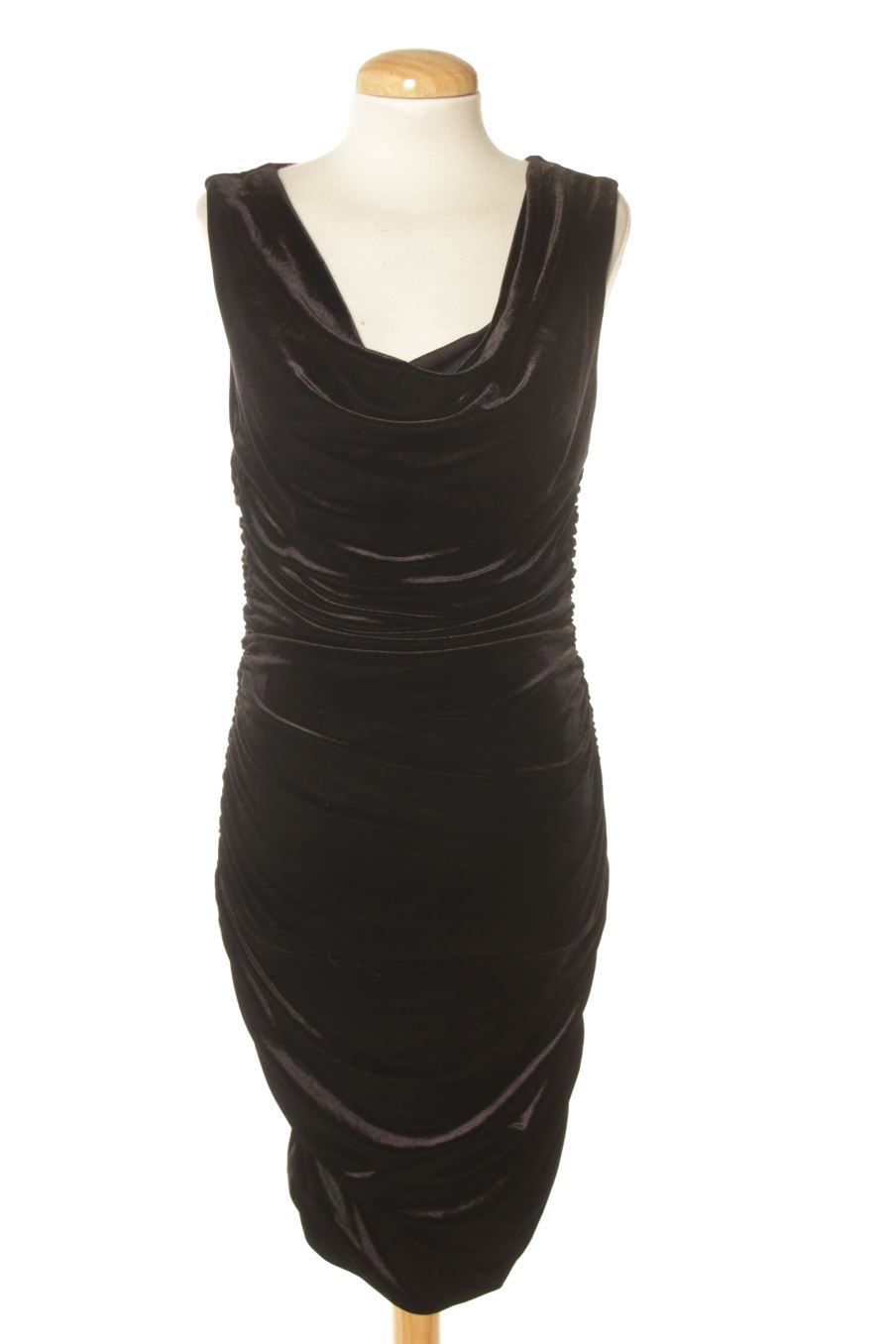 Aufwändiges Kleid von H&M Größe S, Farbe Schwarz, aus Samt für