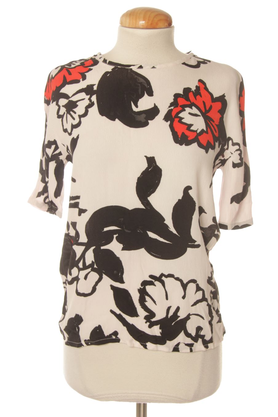 Blouse à manches courtes Mango de la taille XS, de couleur imprimés