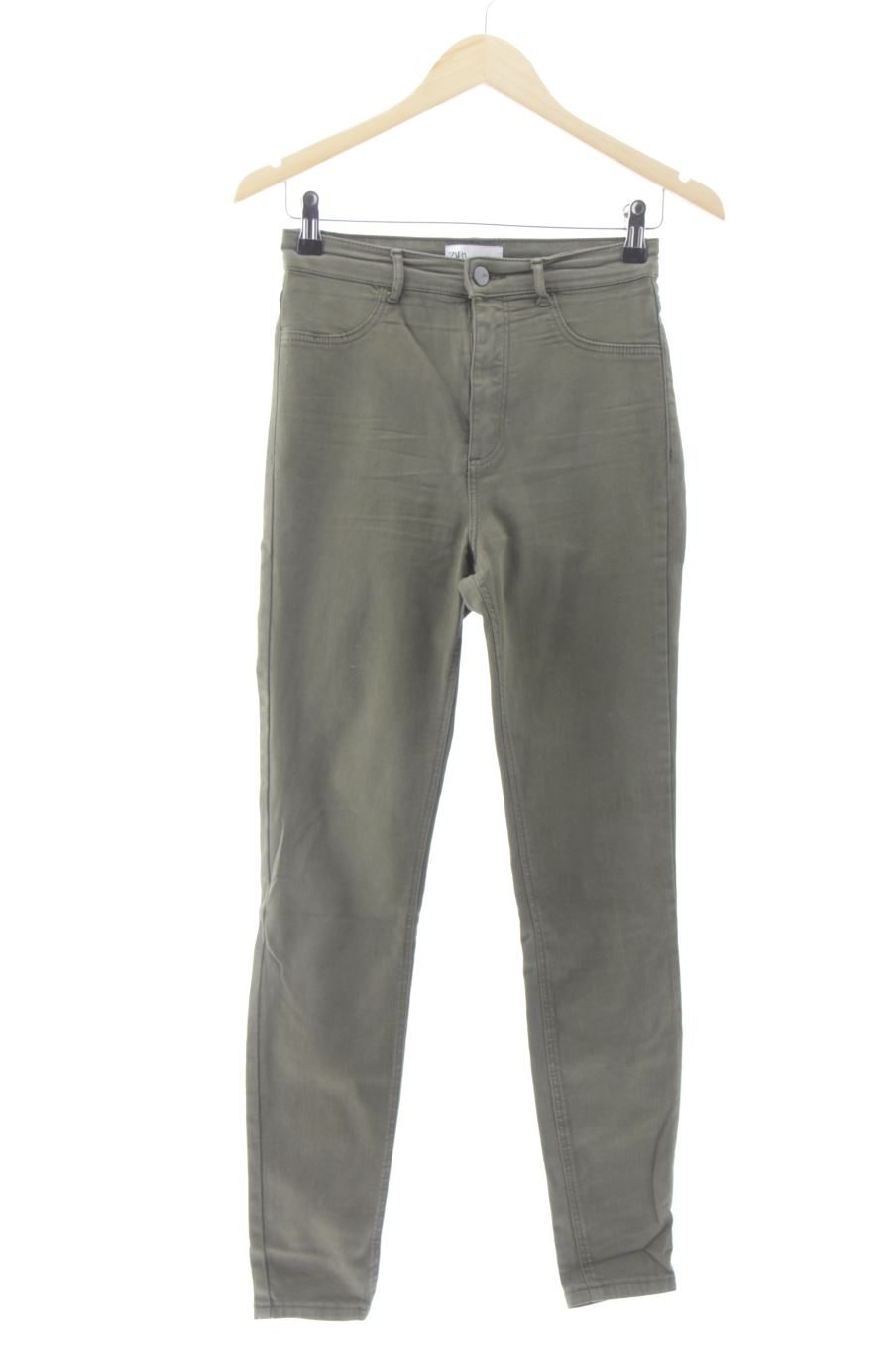 Jeans de Zara de la talla 38, de color verde