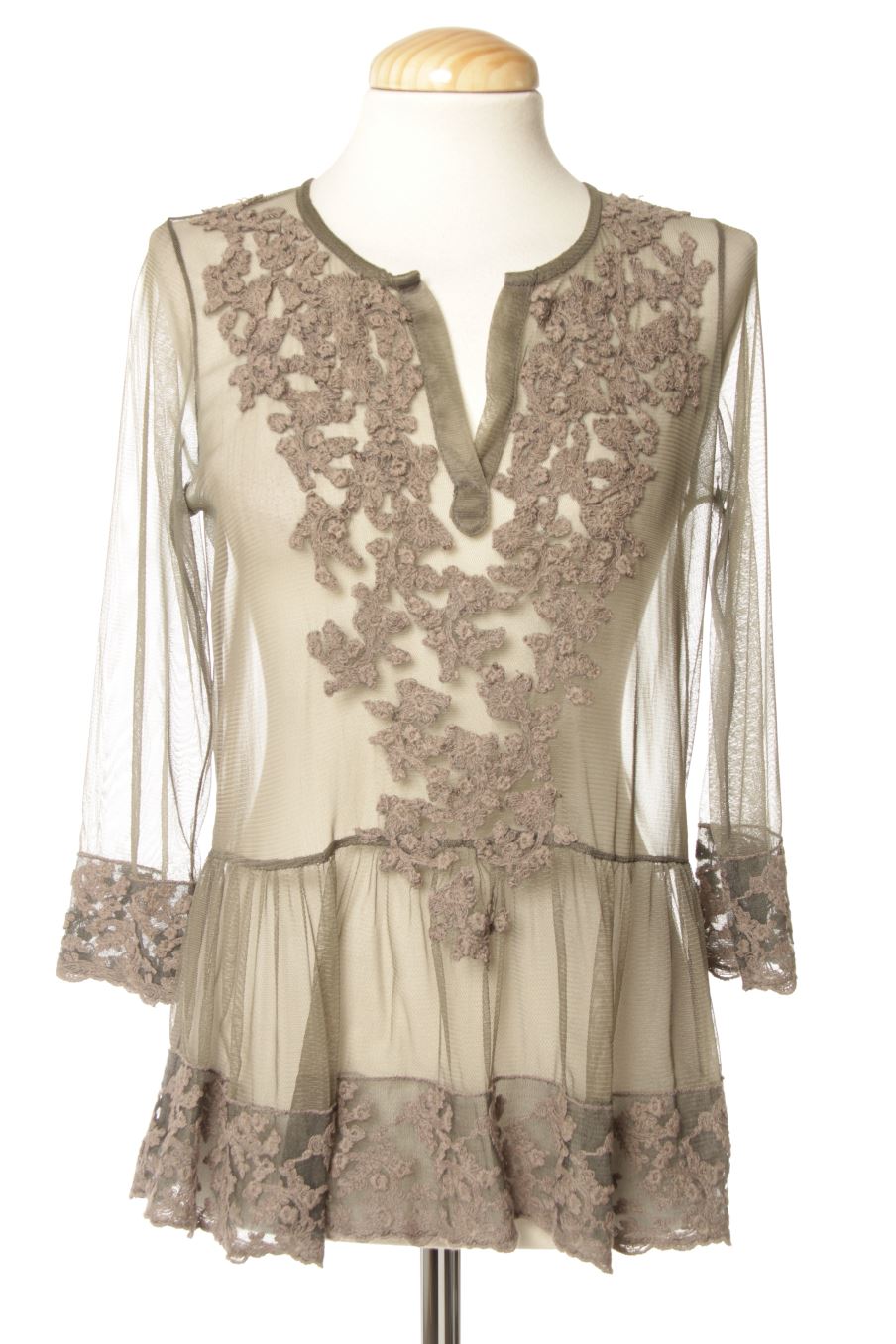 Blouse à manches longues Charlie Joe de la taille XS, de couleur gris