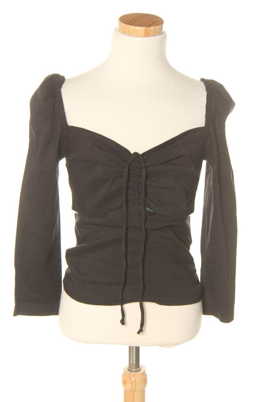 Blusa de manga larga de Zara de la talla XS, de color negro