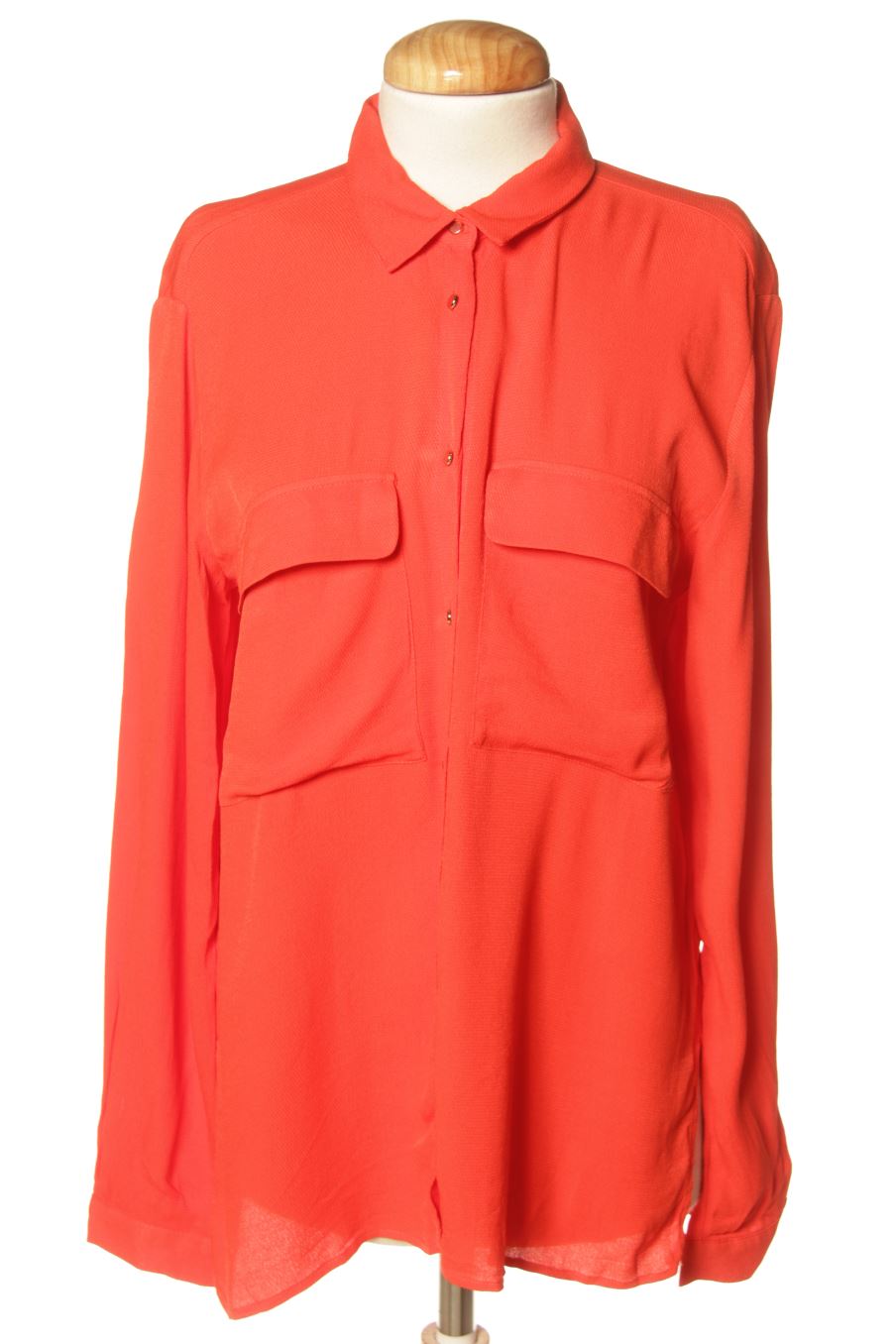 Chemise Zara de la taille M, de couleur orange