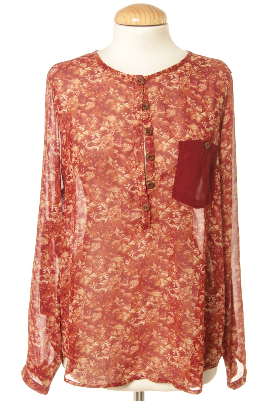 Blouse à manches longues Okeysi de la taille L, de couleur imprimés