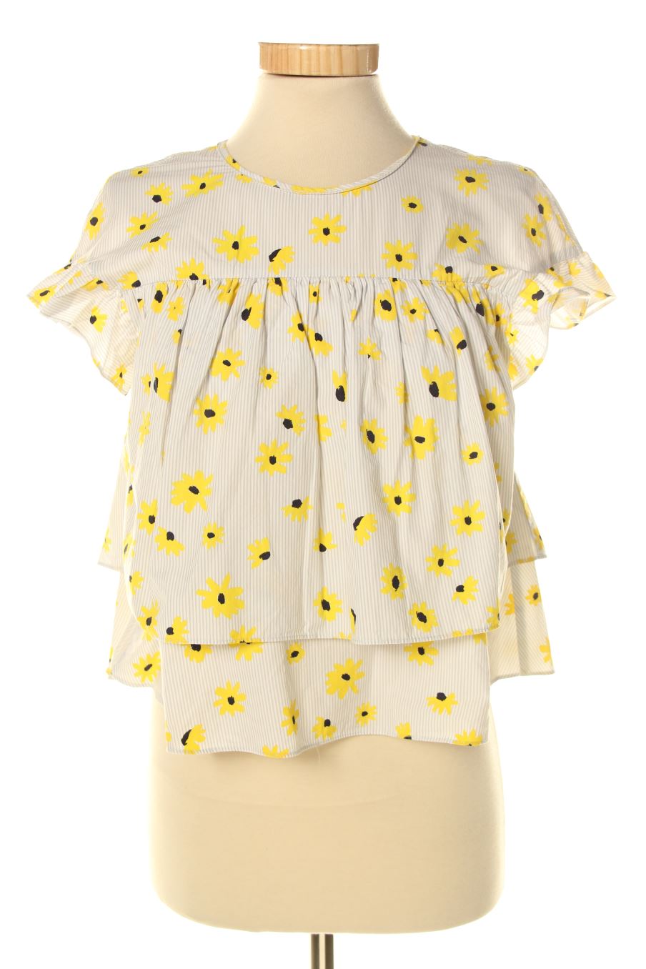 Blouse à manches courtes Trf (ZARA) de la taille XS, de couleur fleurs
