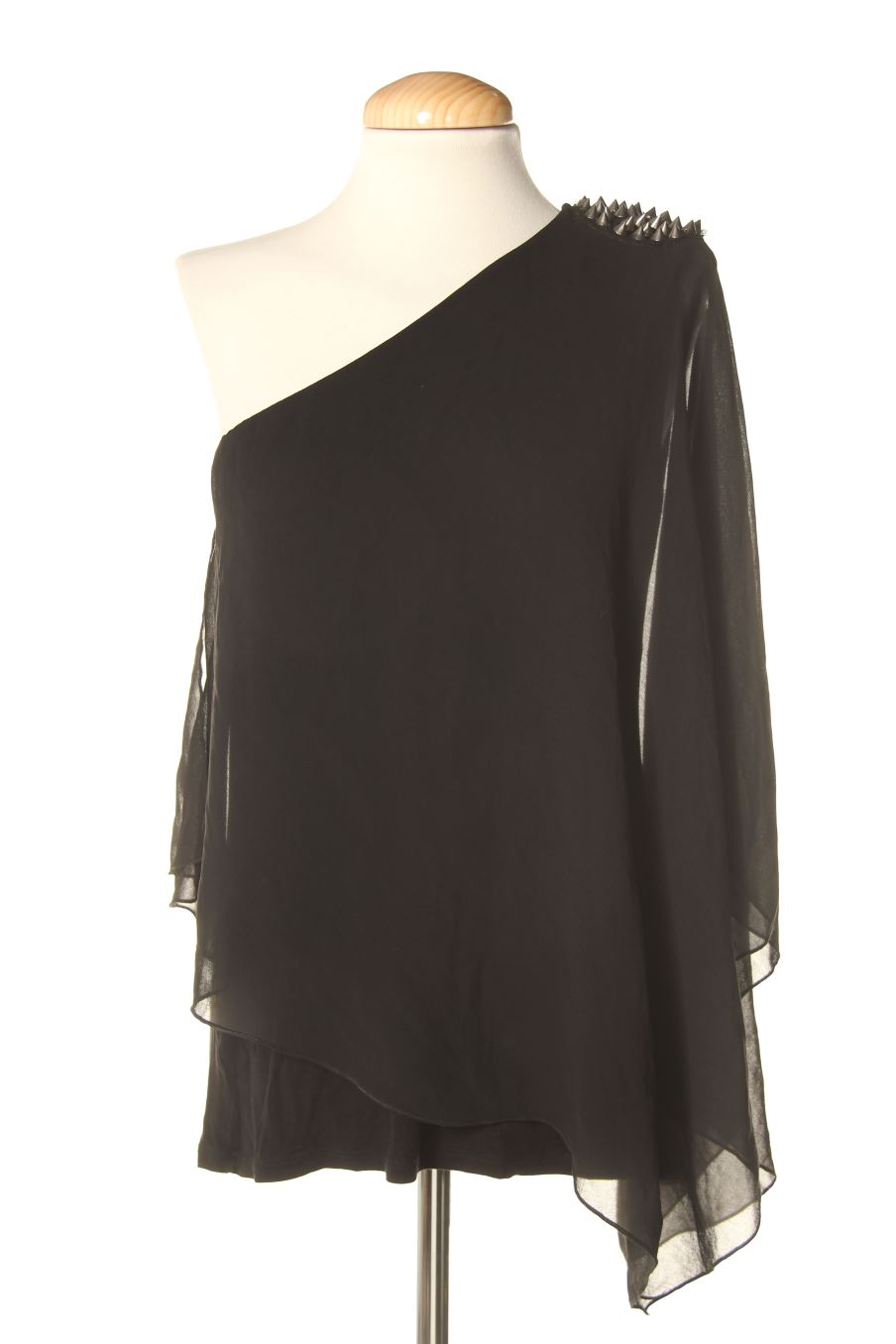 Blusa de manga corta de Zara de la talla M, de color negro