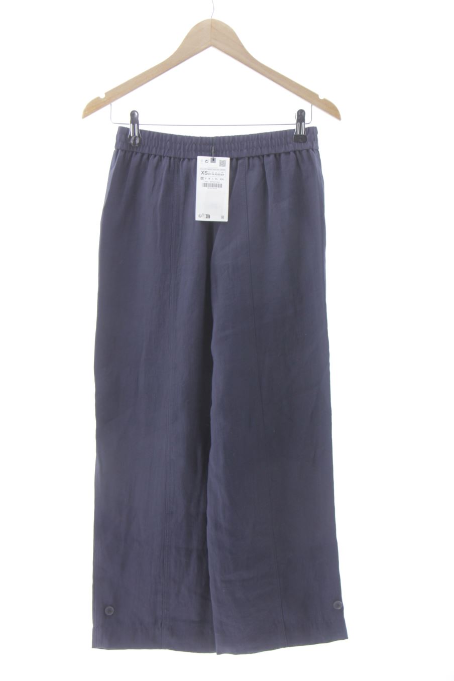 Pantalon Zara de la taille XS, de couleur bleu marine