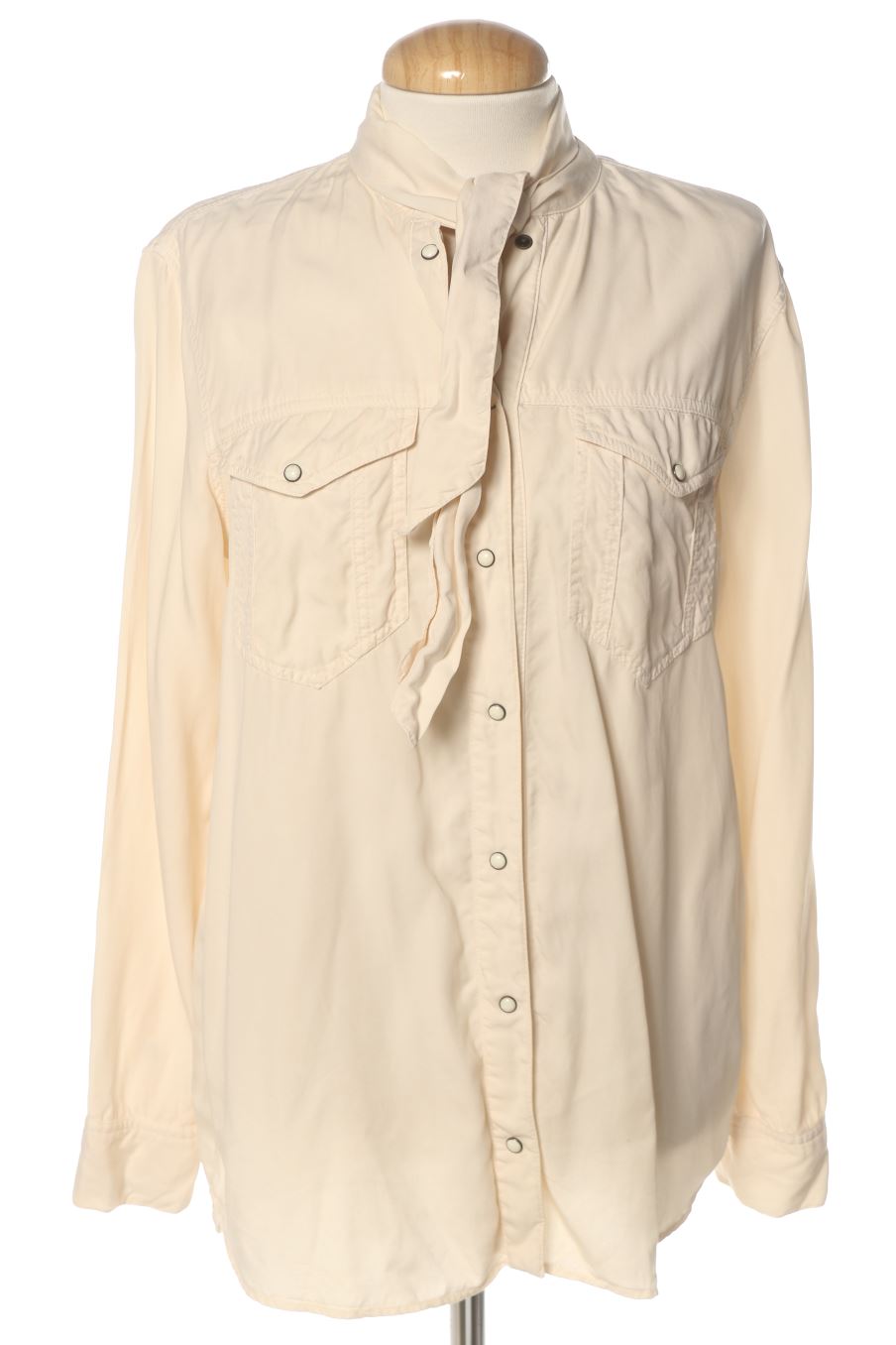 Chemise Zara de la taille S, de couleur beige