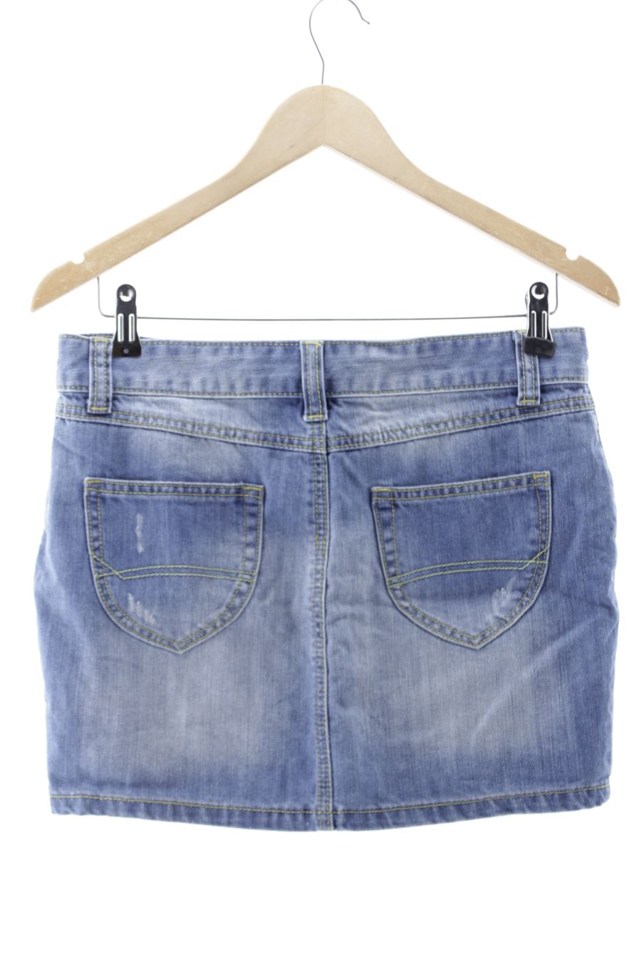 Jupe Amisu de la taille 36, de couleur bleu de denim