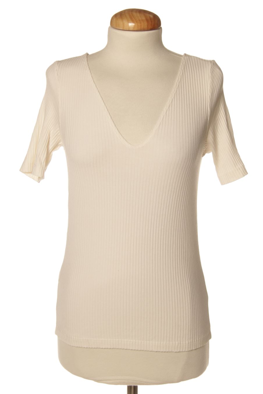 Camiseta de Mango de la talla XS, de color blanco