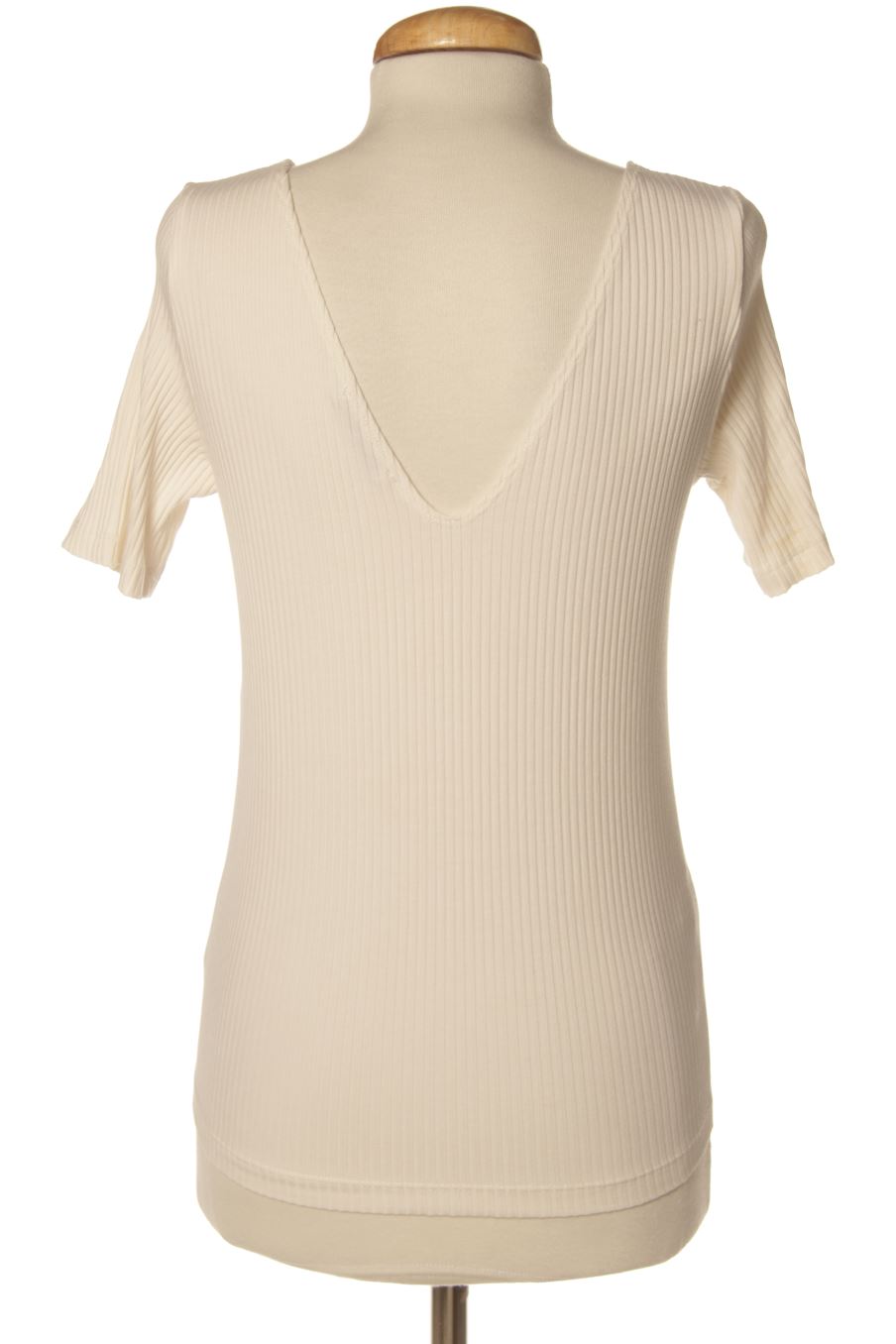 Camiseta de Mango de la talla XS, de color blanco