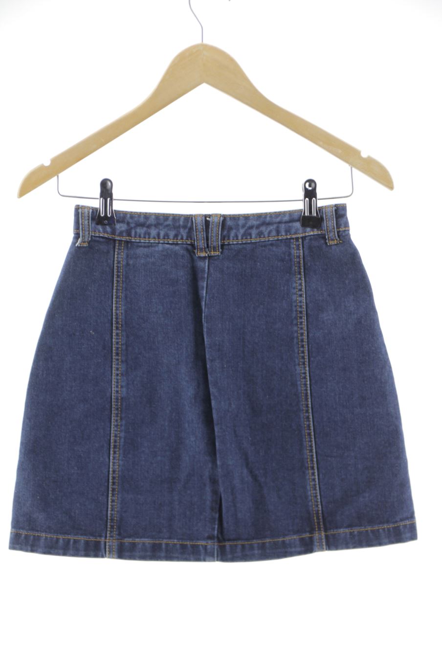 Falda de Stradivarius de la talla 34, de color azul de ropa vaquera