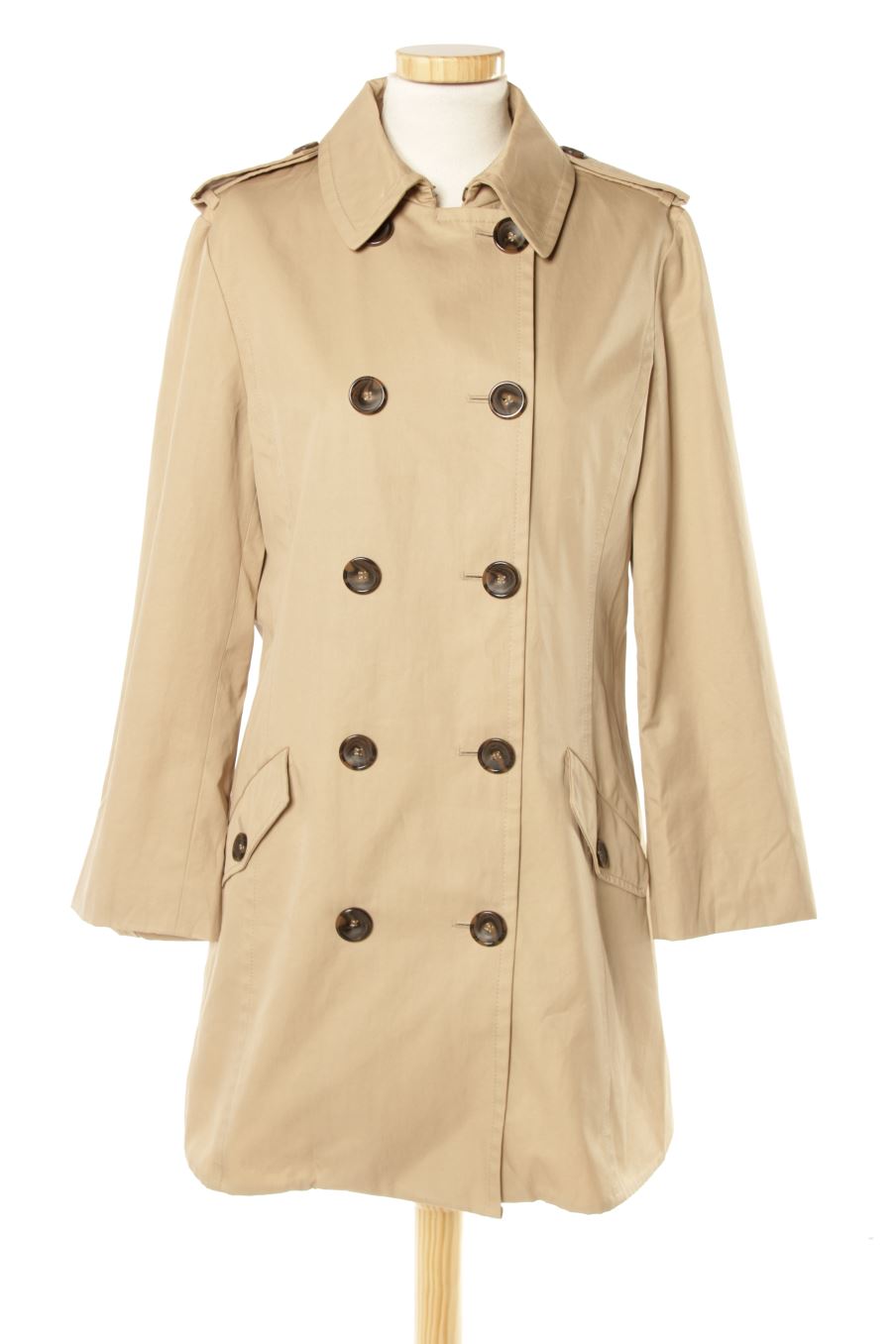 Gabardina de Weekend MaxMara de la talla S, de color beige