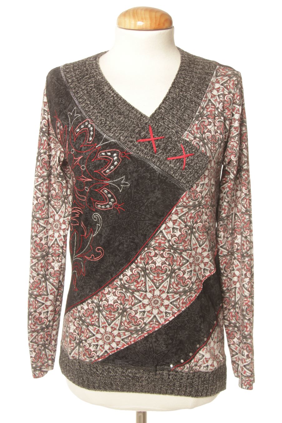 Pullover von Koroshi Größe XS, Farbe Aufdruck, für