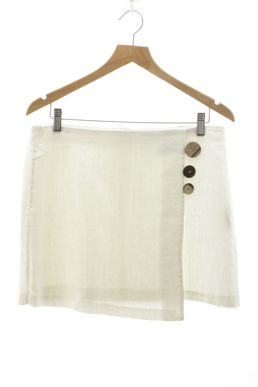 Falda de Fórmula Joven de la talla 42, de color blanco
