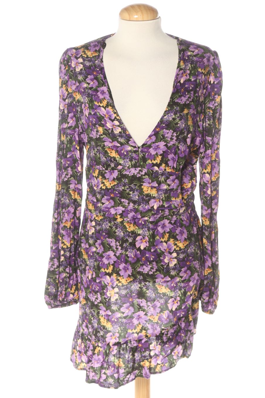 Einfaches Kleid von Pull & Bear Größe L, Farbe Violett, für
