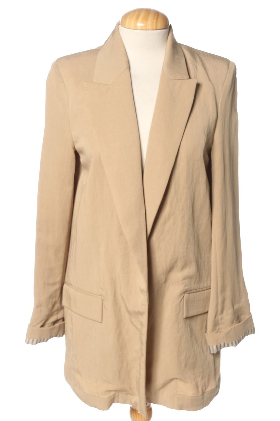 Blazer Zara de la taille XS, de couleur beige