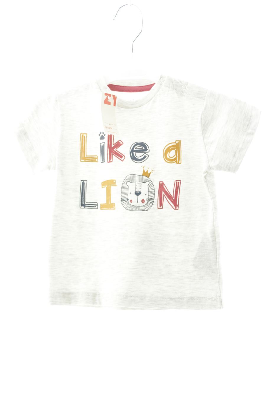 T-shirt ZY Baby de la taille 12 mois avec une étiquette