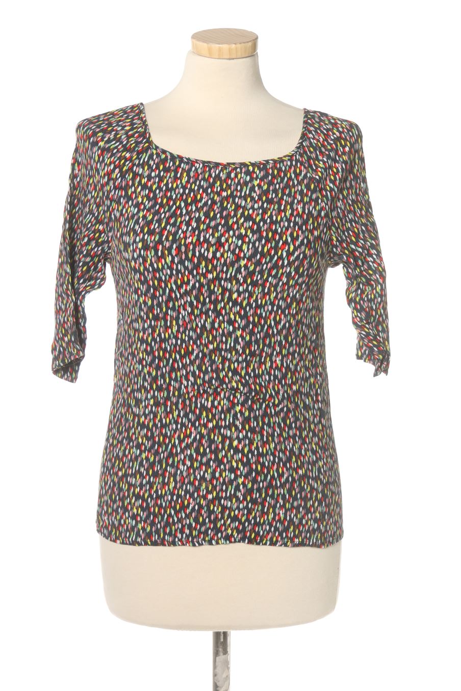 Kurzärmelige Bluse von Promod Größe XS, Farbe Aufdruck, für